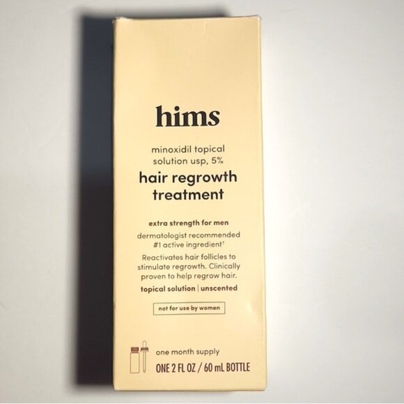 Hims Minoxidil Topical Solution USP 5% Hair Regrowth Treatment (2 oz) - Picture 1 of 2